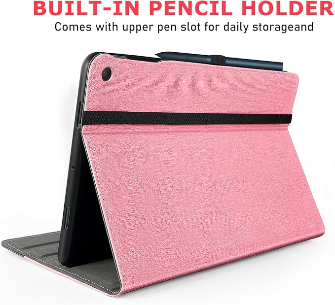 Case for Google Pixel Tablet (11-inch 2023) Multi-Angle Viewing Protective Stand Cover with Pencil Holder &amp Pocket and Protective Tape Compatible with Charging Speaker Dock Cyan