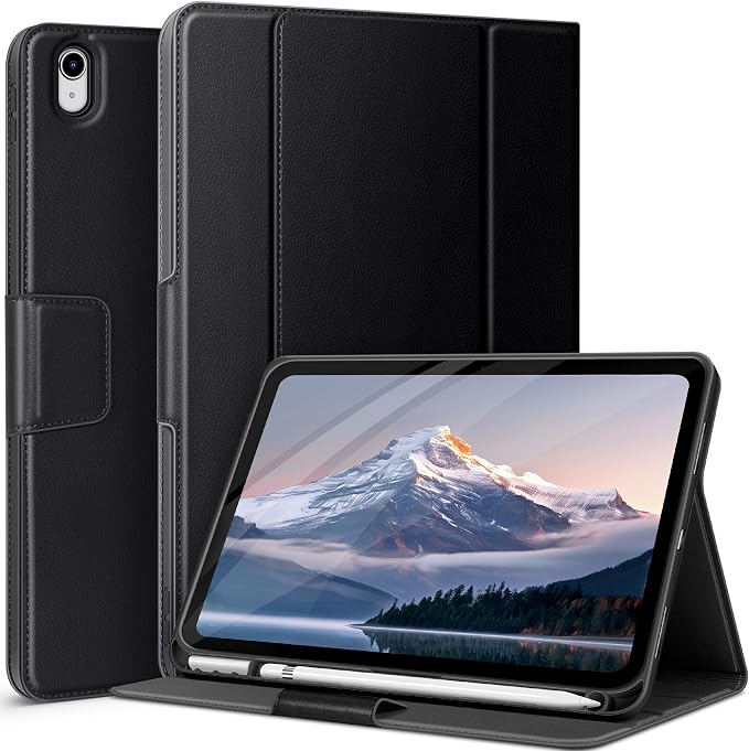 auaua Case for iPad (A16) 11th/10th Generation | with Pencil Holder Pocket Typing Angle Muti-Stand Magnetic Closure Auto Sleep/Wake