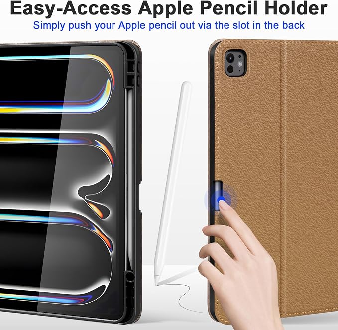 Case for iPad mini 7 (A17) ProiPad mini 7th/6th Gen (2024/2021) | Microfiber Leather Folio Cover with Adjustable Multi-angle StandAuto Sleep/WakeShockproof Protection CaseBlack