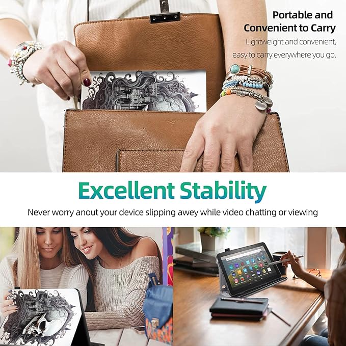 Case Cover for Amazon All-New Kindle Fire 7 Tablet (2022 Release-12th Generation) Latest Model 7 Slim Folding Stand Cover with Auto Wake/Sleep Dancing Skeleton in Mexican Costume