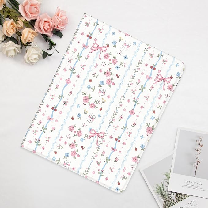 Cute Maple Bear Case for 10.2 iPad 2019/2020/2021(7th/8th/9th Gen) with Pencil Holder Auto Wake/Sleep Leather Soft TPU Back Cover for Women Girls