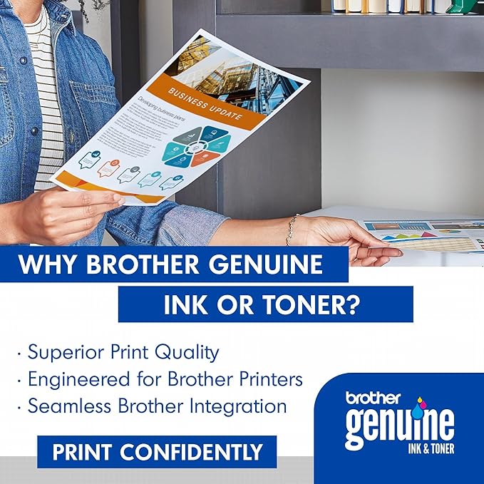 Brother Genuine TN227, TN227BK, High Yield Toner Cartridge, Replacement Black Toner, Page Yield Up to 3,000 Pages, TN227BK, Amazon Dash Available
