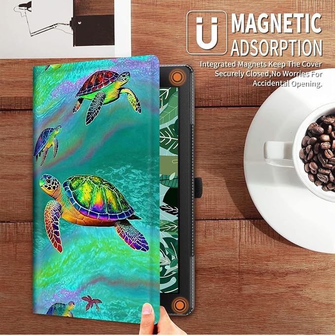 FUYOCWE for iPad Pro 13 Inch Case (M47th Generation2024 Model A2925A2926A3007)PU Leather Slim Folding Stand Case for iPad 13 7th GenAuto Sleep Wake Cover -A Dream Catcher Wolf
