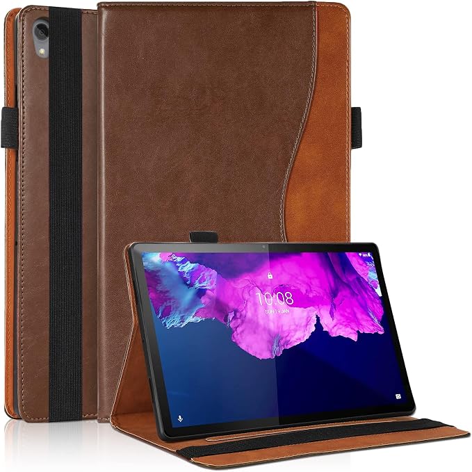 Case for Lenovo Tab M10 Plus (2020 2nd Gen) TB-X606F / TB-X606X 10.3 Multi-Angle Cover Built in Pocket PU Leather Stand Case with Multi-Angle Stand Card Holder for Lenovo M10 Plus 10.3 inch