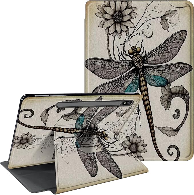 for Samsung Galaxy Tab A7 Lite Case 8.7 inch 360 Degree Rotating Stand Protective Smart Cover Case for Samsung Galaxy Tab A7 Lite 2021 - American Flag &amp Fish
