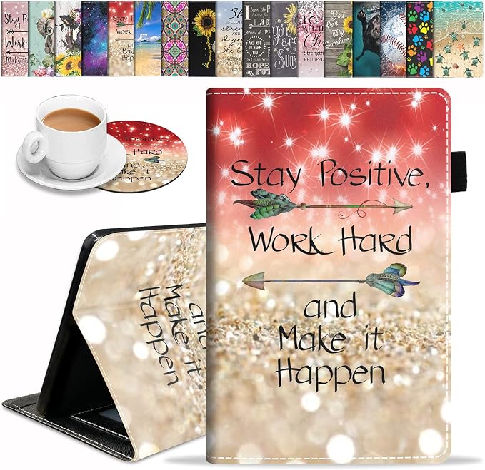Case for Amazon Fire HD 10 Tablet (9th/7th Gen 2019/2017 Release) Premium PU Leather Cover with Auto Sleep Wake Feature Folio Case for Fire 10.1 Tablet Bible Verse Jeremiah 29:11
