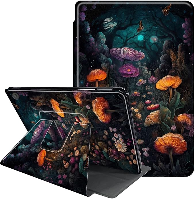 for iPad 9th Generation Case (2021)/8th Gen (2020)/ 7th Gen (2019) 10.2 Inch-360 Degree Rotating Multi-Angle Viewing Protective Cover with Auto Sleep/Wake-Art Mandala Flower
