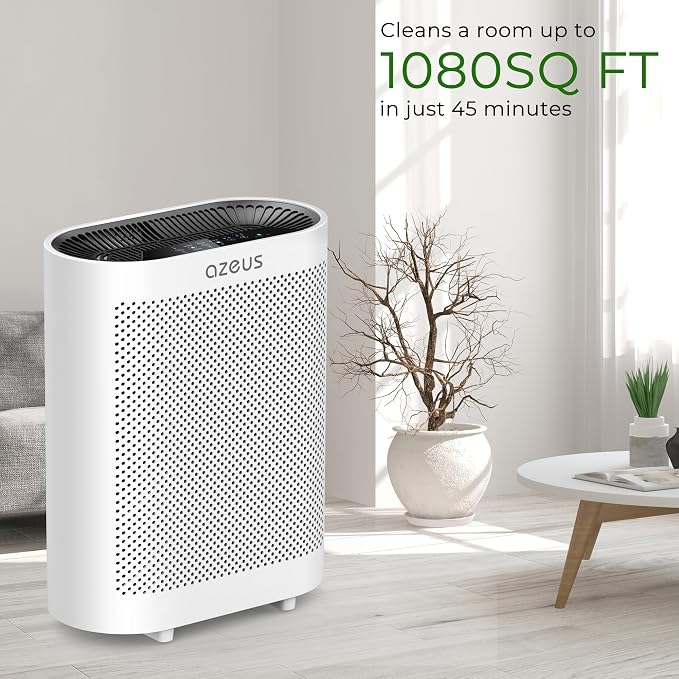 Azeus True HEPA Air Purifier GL-FS32 | 4-Stage Filtration System, Ultra-Quiet
