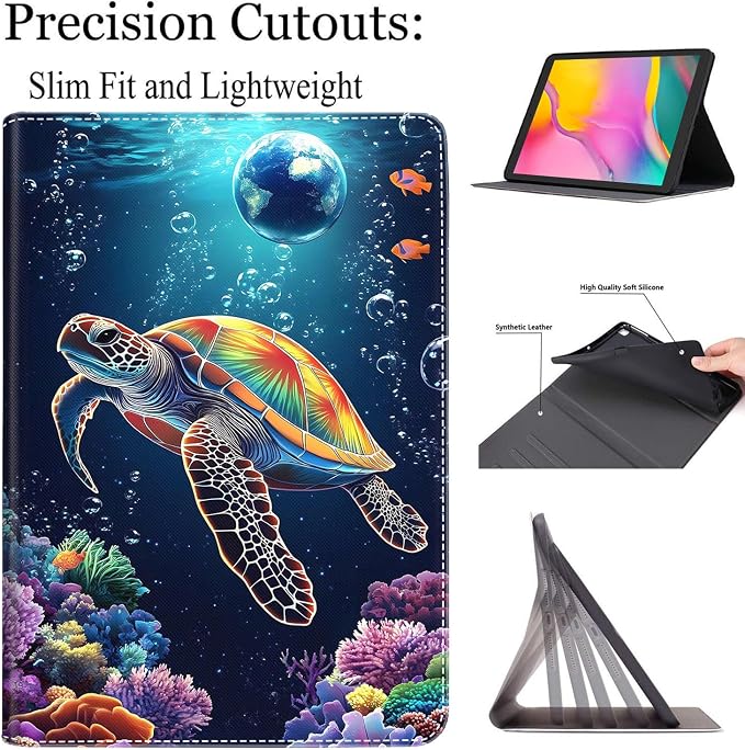 Case for New iPad (A16) 11th Generation 11 Inch 2025 for iPad 10th Generation 10.9 2022 Multi-Angle Smart Stand Cover Auto Sleep/Wake Halloween Panda Wizard and Pumpkin