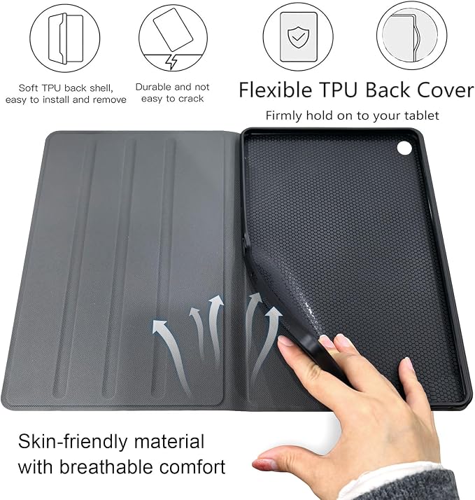 Case for Samsung Galaxy Tab A11 Plus 2026 &amp Galaxy Tab A9+ 11 Slim Smart Stand Cover with Auto Wake/Sleep Shockproof Protective Shell for Work &amp School Astronaut
