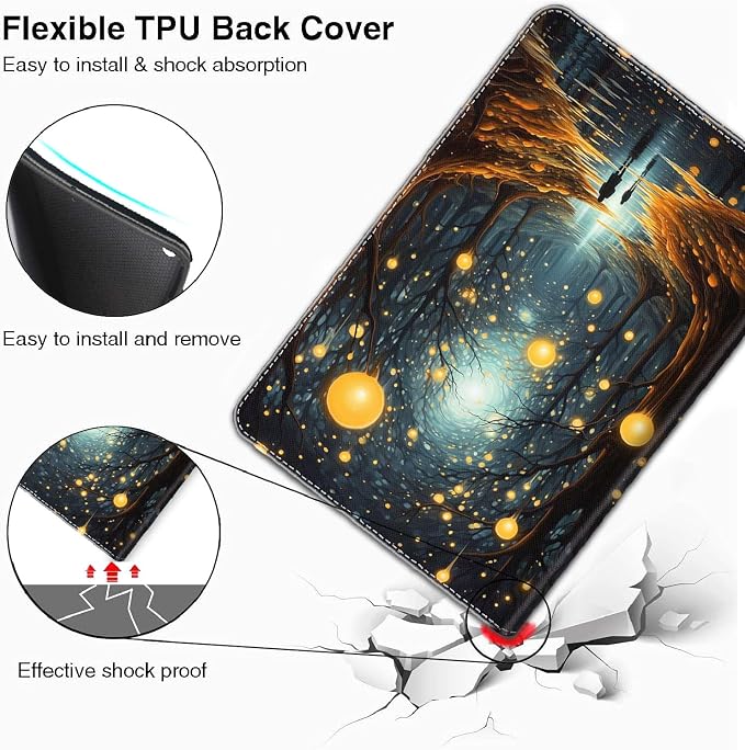 Case for iPad 10.2/10.5，iPad 9th/8th/7th Gen，for iPad 10.2 inch 2021/2020/2019/iPad Air 3rd Gen/Pro 10.5 - Slim Fit Standing Cover with Auto Sleep/Wake，Enchanted Forest 2