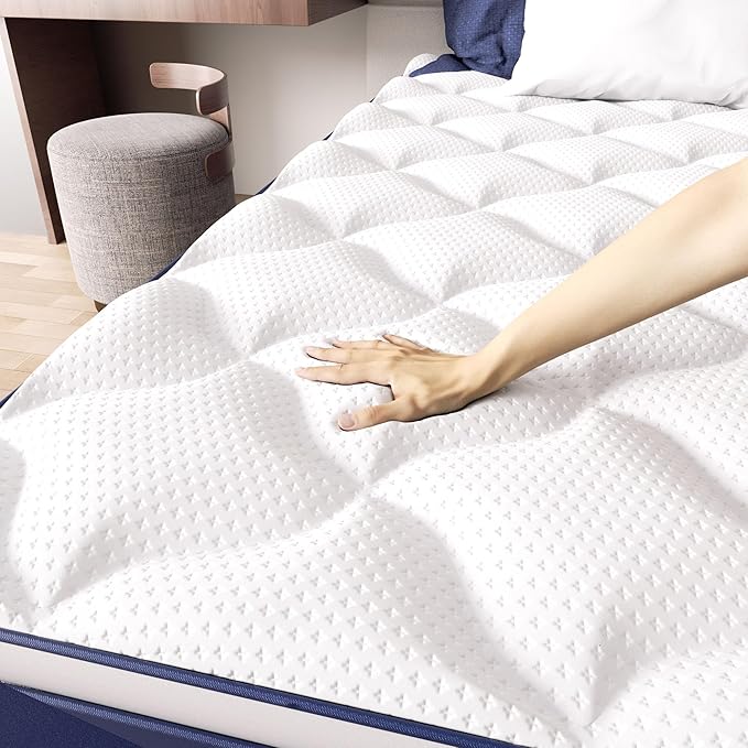 12 Inch Hybrid Queen Mattress in a Box - Gel Memory Foam & Pocket Springs for Back Pain Relief, Soft & Plush Fiberglass-Free Bed, CertiPUR-US Certified, 60x80 Inches