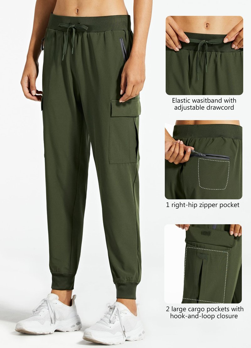 Libin Women's Cargo Joggers Lightweight Quick Dry Hiking Pants Athletic Lounge Casual Travel