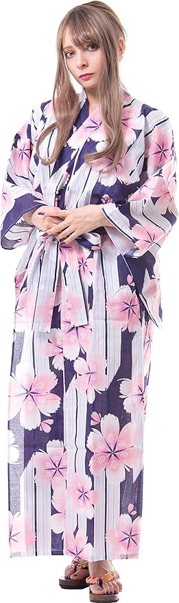 Kimura Jitsugyo Women's Kyoto Traditional Easy Wearing Kawaii Yukata Robe(Japanese Casual Kimono) Set 2