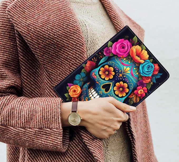 Case for Samsung Galaxy Tab S10 Plus 2024/ S9 Plus/ S9 FE Plus 5G 12.4 Inch 2023 Slim PU Leather Stand Folio Cover with Auto Wake Sleep Abstract Paint Dogs