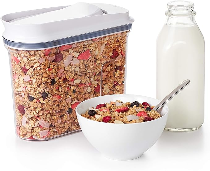 OXO Good Grips Airtight POP Small Cereal Dispenser (2.5 Qt),2.5qt,2.5 Qt - Granola