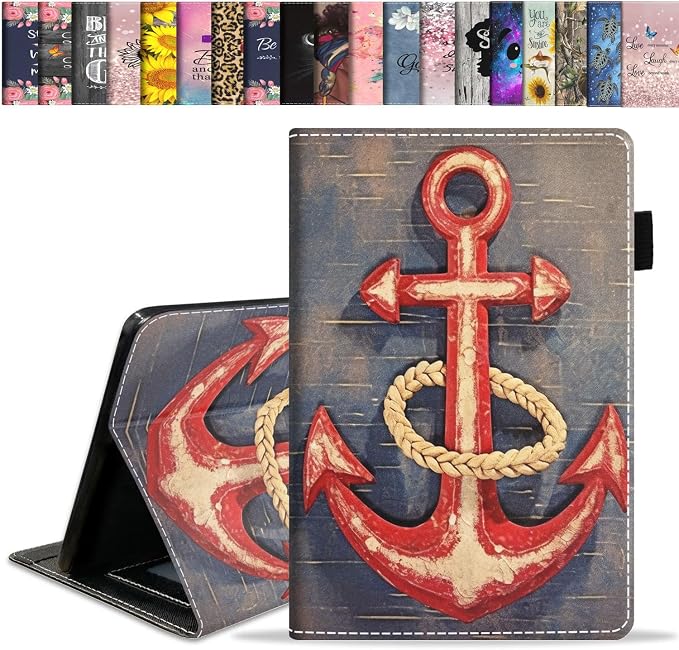 Case for Amazon Kindle Fire HD 10 Tablet 10.1 (9th/7th Generation 2019/2017 Release) Slim Folding Stand Folio Cover with Card Slot &amp Auto Wake/Sleep - African American Girl