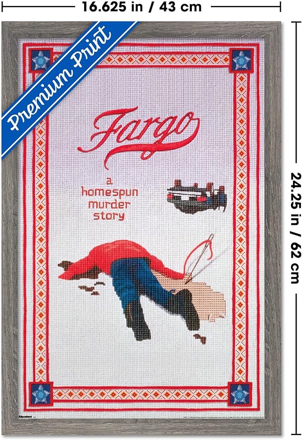 Fargo (1996) - One Sheet Wall Poster, 22.4L" x 14.7W", Barnwood Framed Version