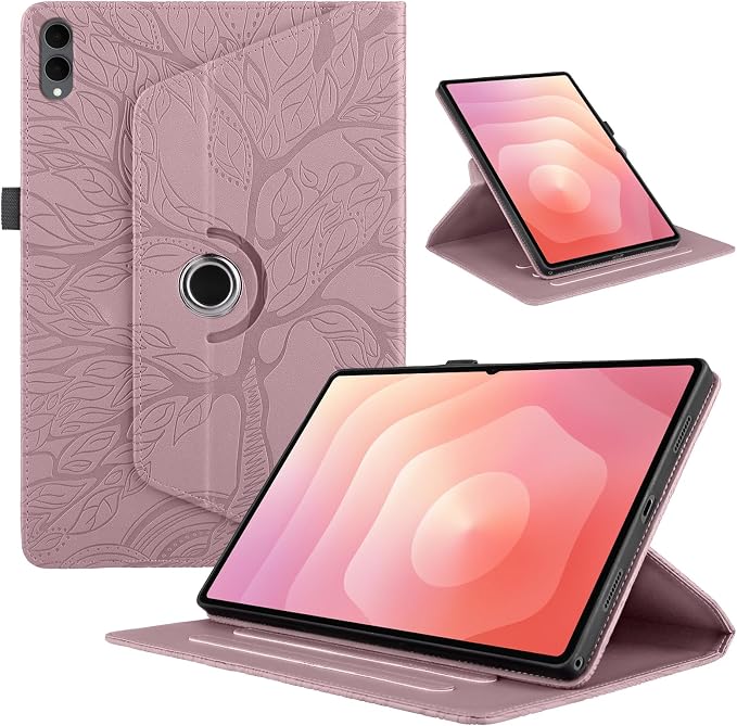 for Samsung Galaxy Tab S11 Ultra Case 14.6 inchFashion Embossing TechnologyMulti-Viewing AnglesSlim Light Shell CoverPU Leather+TPUCompatible with Samsung Galaxy Tab S11 UltraBlack