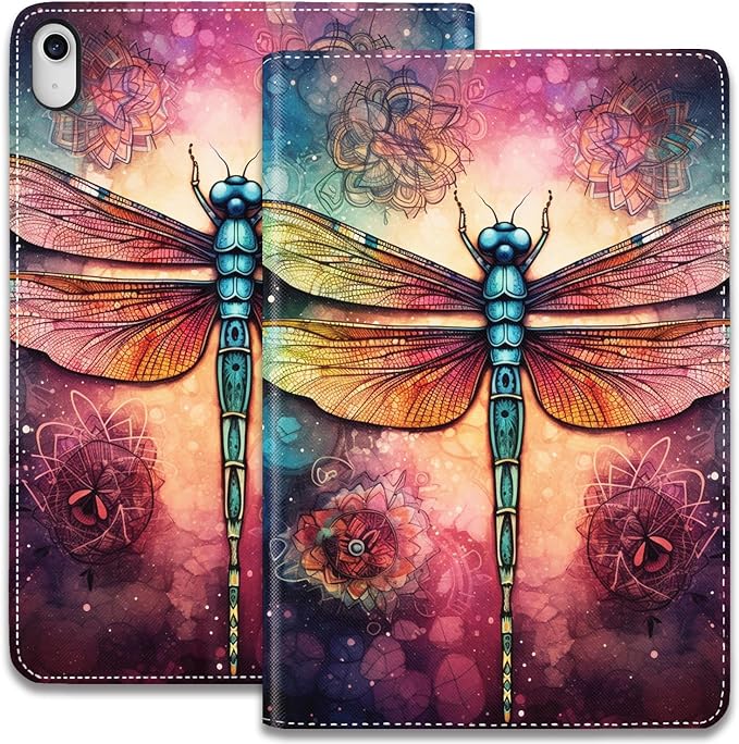 Case for iPad (A16) 11th Generation 11 Inch 2025 / iPad 10th Generation 10.9 Inch 2022 Ultra-Thin Multi-Angle Protective Cover with Auto Sleep/Wake A Dark Horse