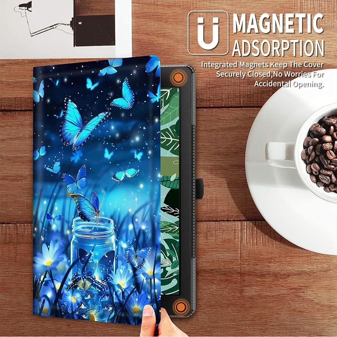 FUYOCWE for iPad Pro 13 Inch Case (M47th Generation2024 Model A2925A2926A3007)PU Leather Slim Folding Stand Case for iPad 13 7th GenAuto Sleep Wake Cover -A Dream Catcher Wolf