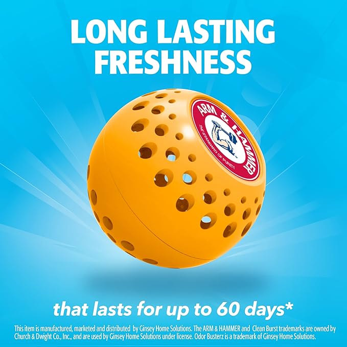 Arm & Hammer Odor Busterz Balls Air Freshener and Odor Eliminator, 10-Piece