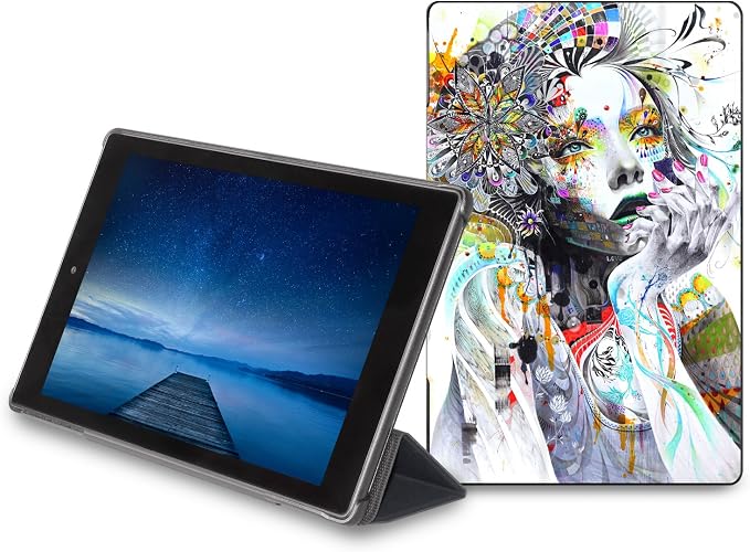 caseable Fire Tablet Cover with Blossom Bird Design