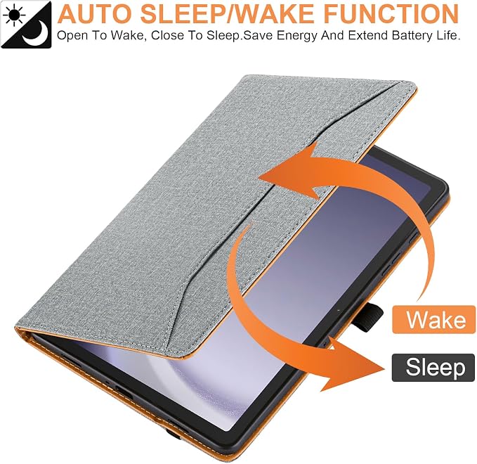 for Samsung Galaxy Tab A9 Plus Case Multiangle Stand for Samsung Tab A9 Plus Tablet Case 11 Inch SM-X210/SM-X216/SM-X218Black