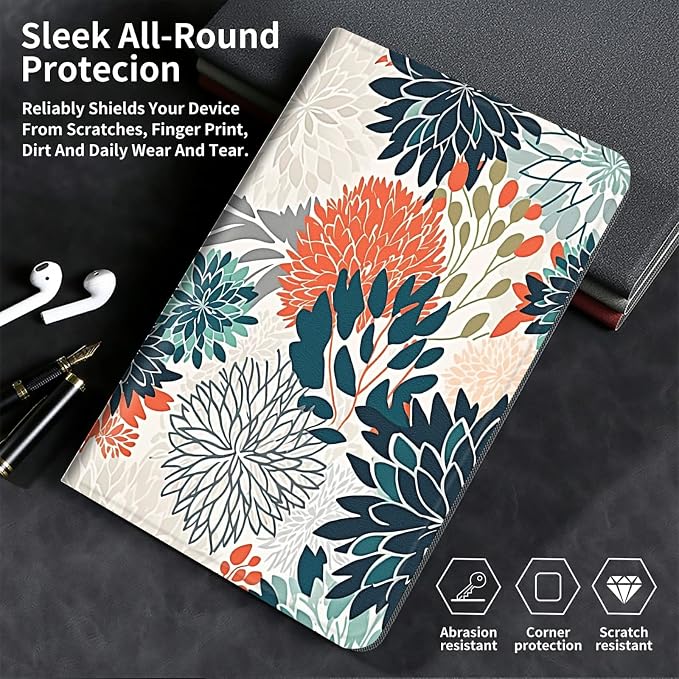 for Samsung Galaxy Tab A8 Case for Samsung Galaxy Tab A8 10.5 Case 2022 Lightweight Smart Cover PU Leather Adjustable Stand Protective Cover with Auto Wake/Sleep - Art Butterfly
