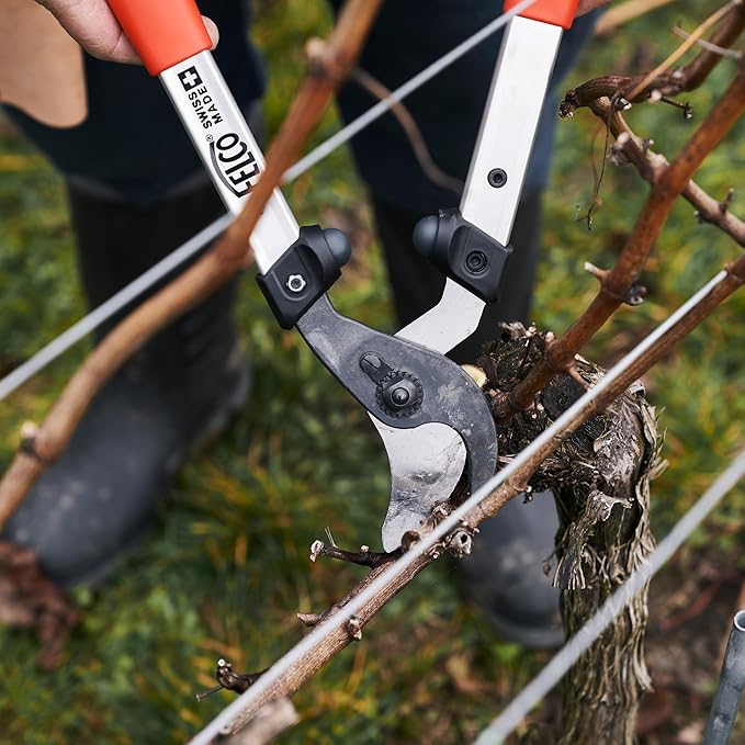 FELCO F211-40 Swiss Made Loppers for Gardening – 16" Lightweight Precision Loppers for Tree Trimming | Tree Branch Cutters | Tree Trimmer Tool with Curved Bypass Blade | I-Beam Handles | Landscape
