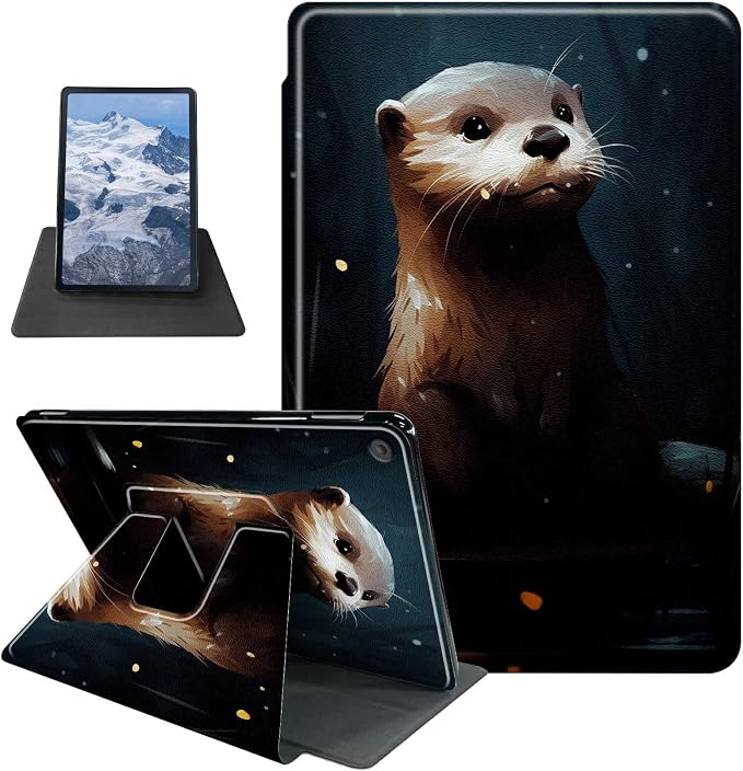 Astronaut Mushrooms Pattern Case for iPad 10.2 iPad 9th Generation 2021/ iPad 8th Generation 2020/ iPad 7th Generation 2019360 Degree Rotating Stand Protective Cover with Auto Sleep/Wake