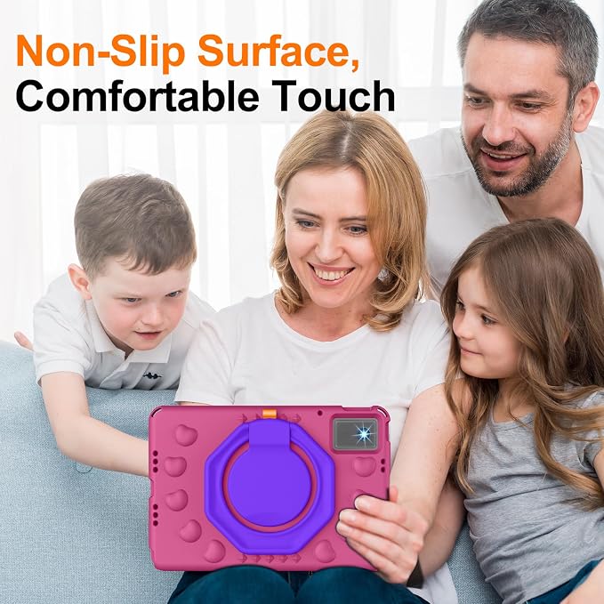 for Lenovo Idea Tab Plus Case 12.1 2025 with 360° Rotating Stand Handle and Pencil Holder New EVA Shockproof Cover for Kids Adults Home School Office Outdoor Black