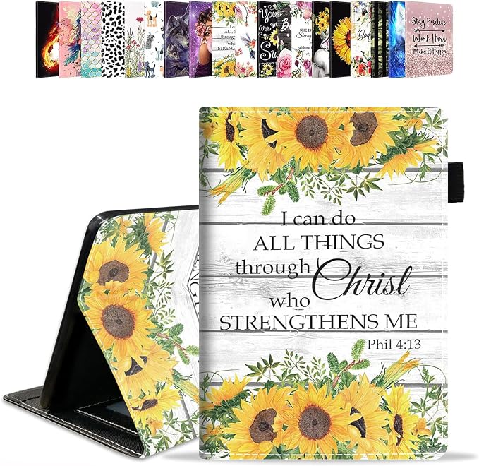 Case for Amazon Kindle Fire HD 10 &amp 10 Plus Tablet 10.1 (13th/11th Generation 2023/2021 Release) - PU Leather Folio Case with Smart Auto Wake/Sleep American Flag Camo