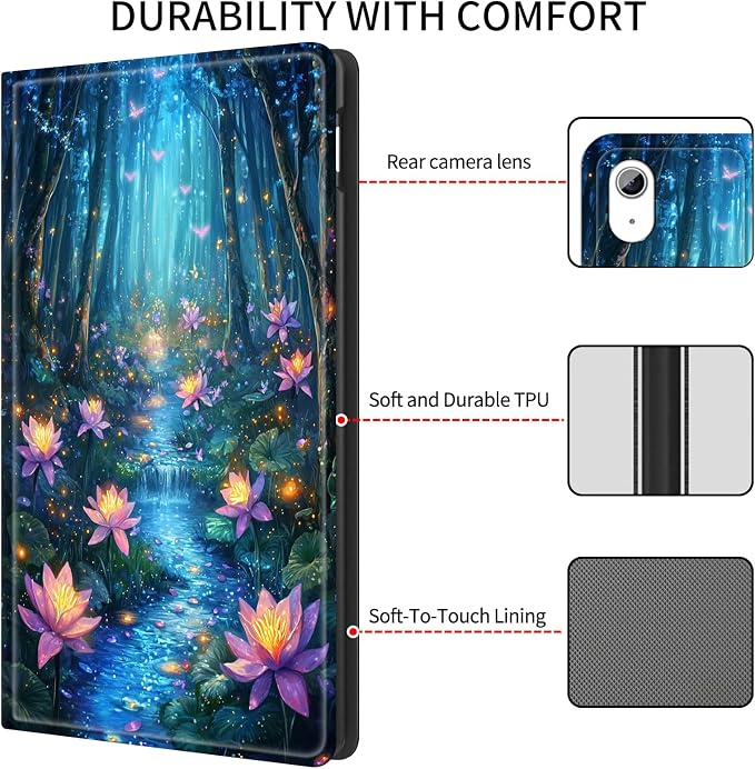 Case for iPad (A16) 11th Generation 11 Inch (2025)/ iPad 10th Generation 10.9 inch 2022Slim PU Leather Smart Cases Covers with Auto Wake/Sleep-Beast Roared