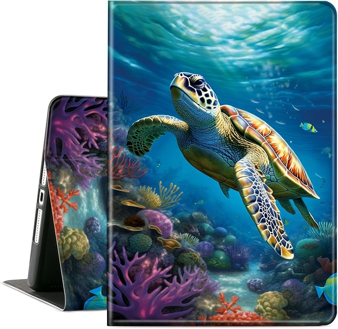 Case for Microsoft Surface Pro 11/10 / 9 13 InchPU Leather Cute Slim Folio Adjustable Stand Cover Case for Surface Pro 11th Edition AIArt Red Dragonfly