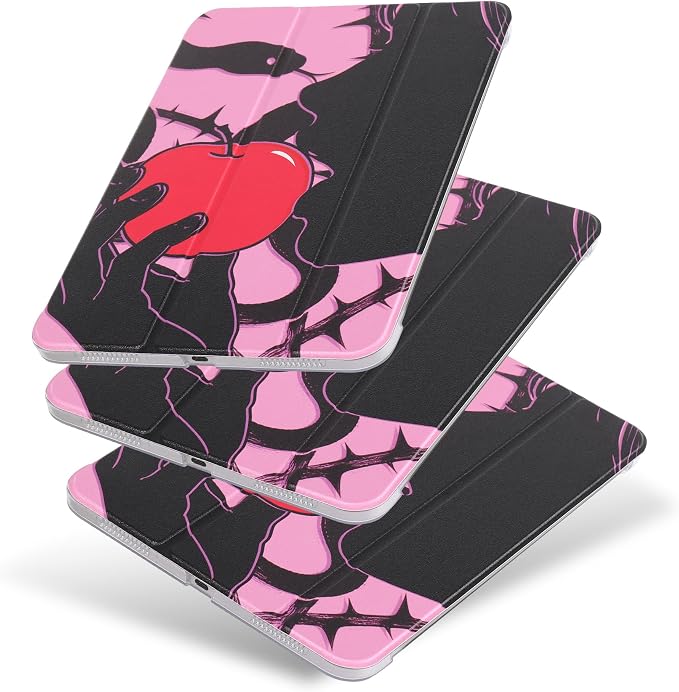 case for ipad 11th Generation11 Inch 2025 (A16 Chip) &amp 10th Gen 10.9 Inch 2022 - Slim Scratch-Resistant Hard PC Translucent Back Shell Smart Cover Wake/Sleep FunctionBlack Bow