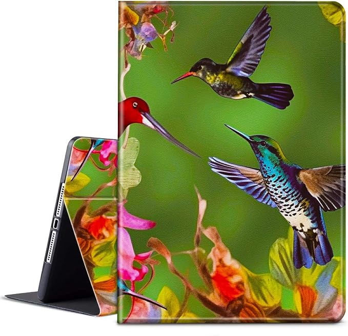 for Microsoft Surface GO 3/GO 2 Case with Adjustable Stand &amp Auto Wake/Sleep PU Leather Slim Smart Protect Cover - African Women Red Hair
