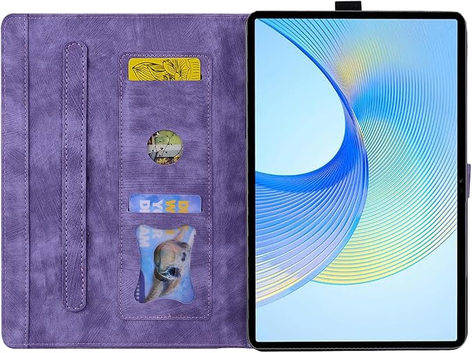 Case for Honor MagicPad 3 Pro 12.3 12.3 2026Multi-Angle Viewing PU Leather Folio Stand Cover with Pencil HolderShockproof Protective Case for Honor MagicPad 3 Pro 12.3 2026Rose Red
