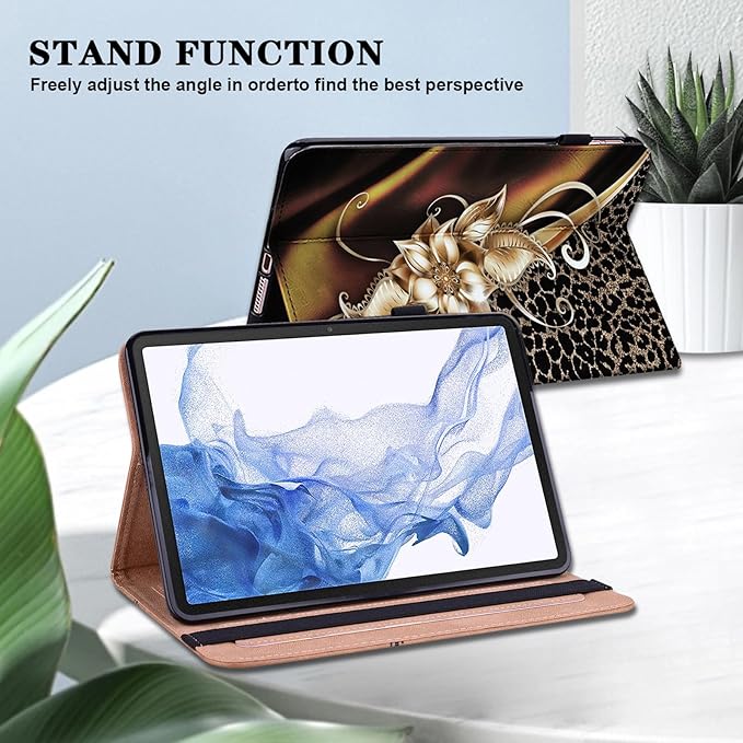 Case for Amazon Fire HD 10 and 10 Plus Tablet (13th/11th Generation 2023/2021 Release)PU Leather Slim Fit Folding Stand Cover - Brown Owl