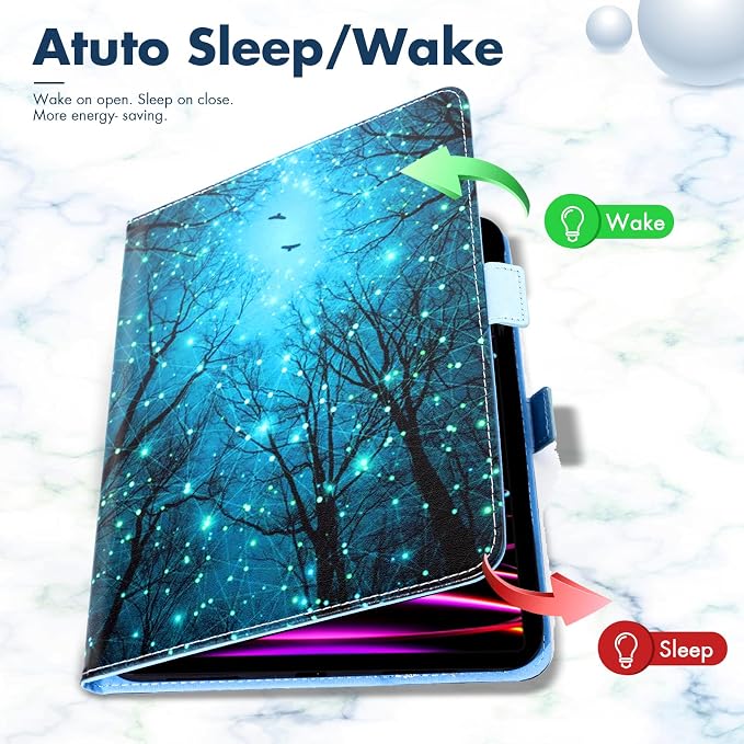Dteck for iPad A16/10th Generation 10.9 Inch 2022 Case with Pencil HolderPremium PU Leather Folio Multiple Viewing Angles Stand Cover Auto Wake/Sleep Protective Tablet Cases for Women MenBookshelf
