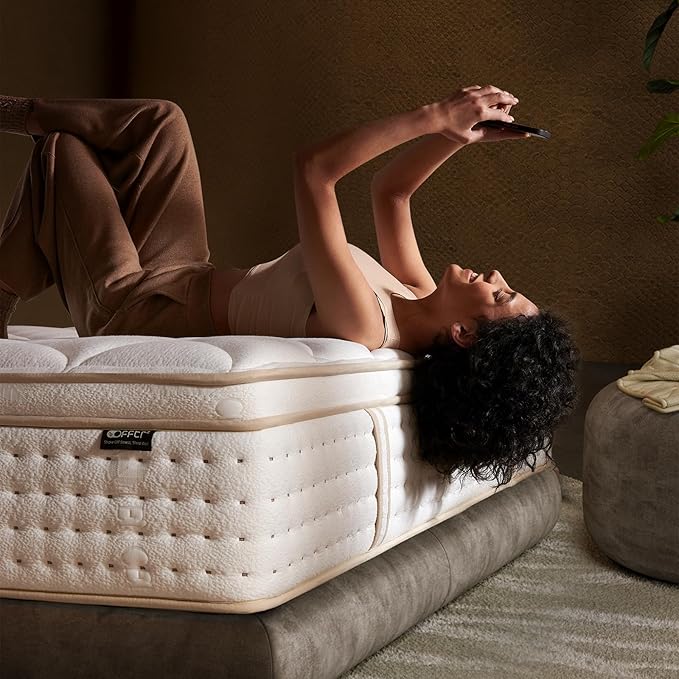 Full Mattress,Full Size Mattress,12 Inch in a Box,Superior Hybrid with Memory Foam for Extra Lumbar Support,100 Night Trial,Maximum Support,Zoned Spring, Firm (12 Inch, Full)
