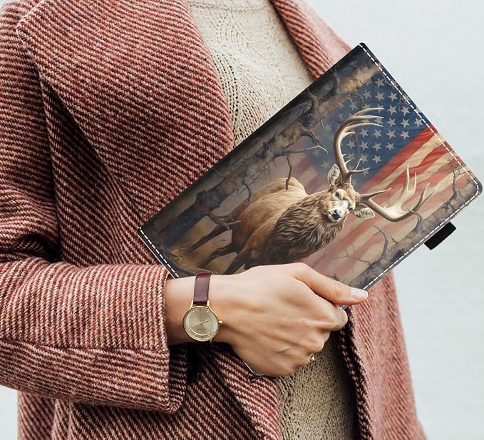 Case for Amazon Kindle Fire HD 10 Tablet (10.1 inch 9th/7th Generation 2019/2017 Release) Slim PU Leather Stand Folio Cover with Auto Wake Sleep Abstract Paint Butterfly