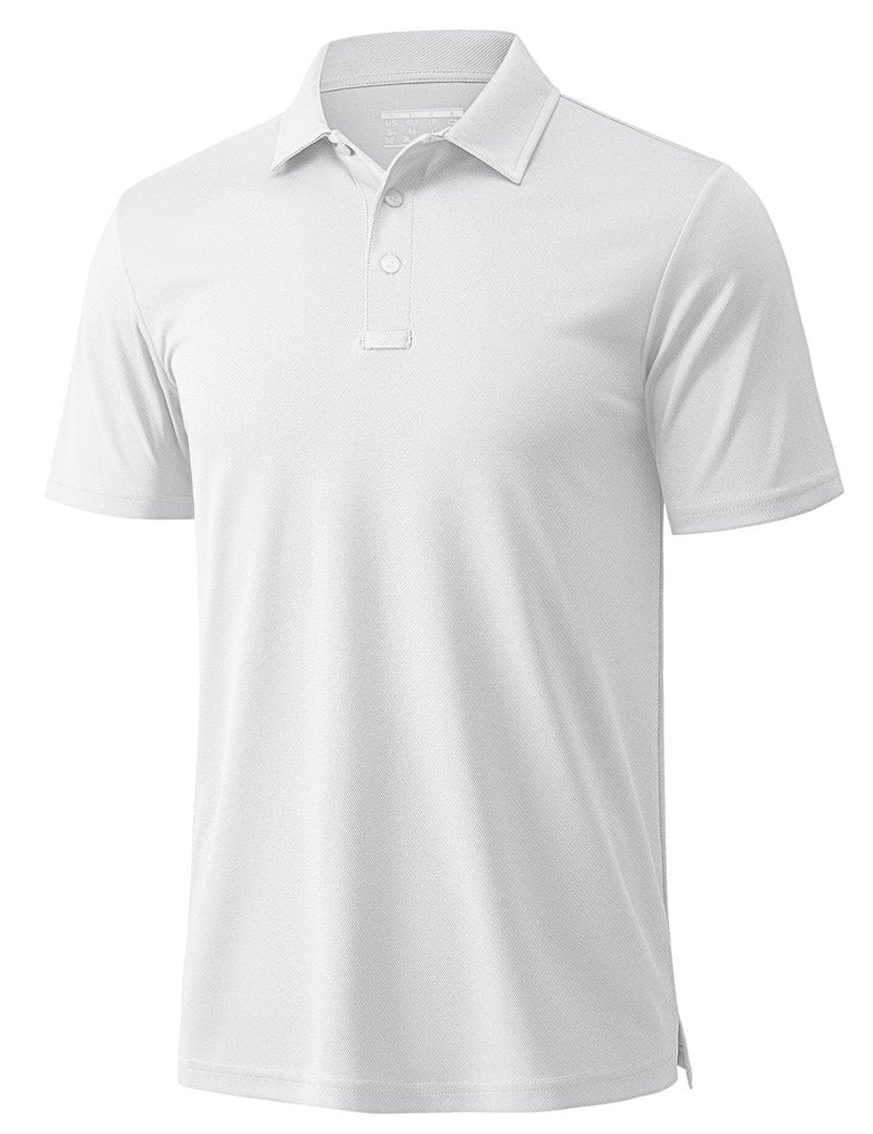 MAGCOMSEN Men's Polo Shirts Short Sleeve Athletic Pique Golf Shirt Dry Fit Performance Casual Work Polos for Men