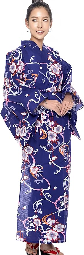 Kimura Jitsugyo Women's Kyoto Traditional Easy Wearing Kawaii Yukata Robe(Japanese Casual Kimono) Set 2