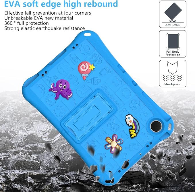 Case for iPad 10.2 Inch 2021/2020/2019/ iPad Pro 10.5 Inch/Air 3rd Gen (2019) Shoulder Strap Kickstand Children Friendly Anti-Scratch Shockproof Case Lightpurple