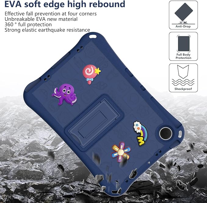 Case for iPad 10.2 Inch 2021/2020/2019/ iPad Pro 10.5 Inch/Air 3rd Gen (2019) Shoulder Strap Kickstand Children Friendly Anti-Scratch Shockproof Case Lightpurple