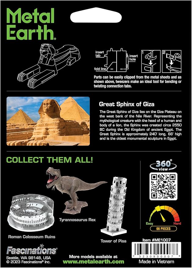 Metal Earth Great Sphinx of Giza 3D Metal Model Kit Fascinations