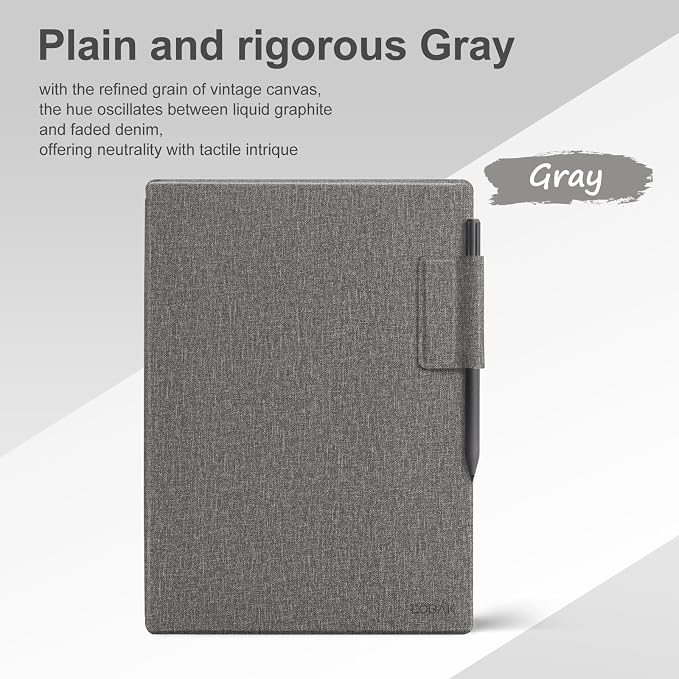 CoBak Premium Magnetic Case for Remarkable Paper Pro 2024 Released 11.8 inch PU Leather Smart Auto Sleep/Wake Book Folio Cover with Corner Protection and Pen Holder Strap Coffee Brown