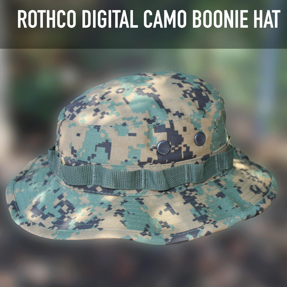 Rothco Camo Boonie Hat - Ultimate Sun Defense for Outdoor Adventures - Desert Digital Camo – 7