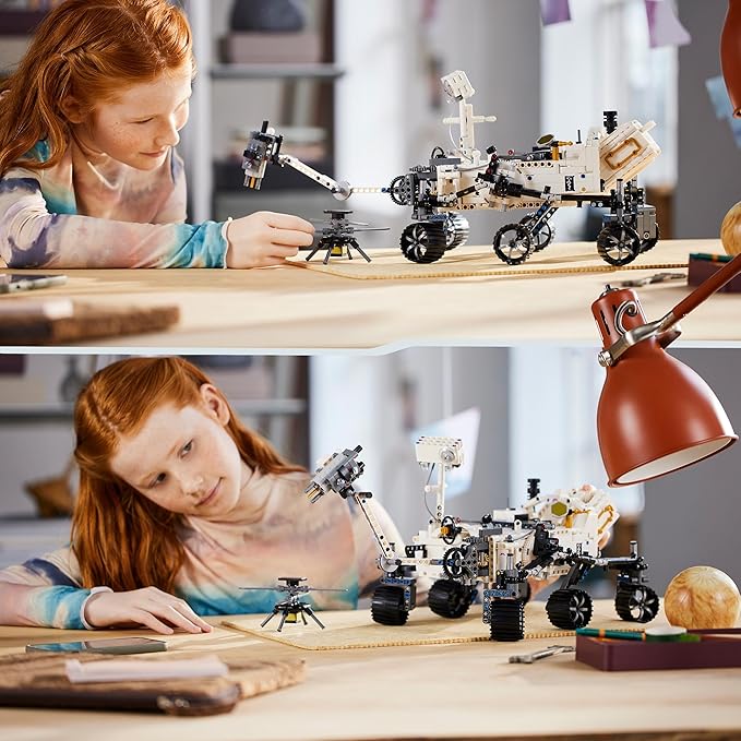 Lego Technic NASA Mars Rover Perseverance Space Model with AR Application Experience, Construction Toy Vehicle Science and Engineering, Gift for Boys and Girls 10 Years Old and Over 42158